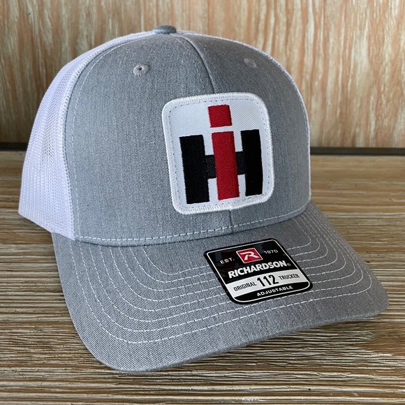 CASE IH International Harvester Vintage Patch Hat - Gray & White Richardson 112 - Picture 6 of 8